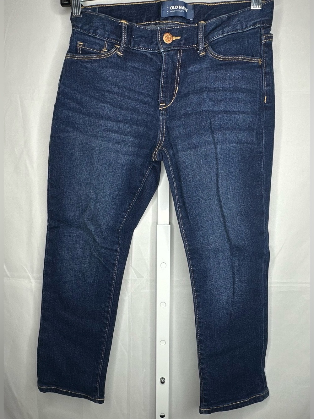 Old Navy Dark Blue Cropped Stretch Jeans